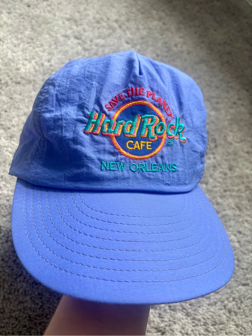 Vintage 1990’s Hard Rock Cafe Purple SnapBack Hat